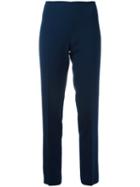 Alberta Ferretti Tailored Trousers, Women's, Size: 46, Blue, Rayon/acetate/other Fibers
