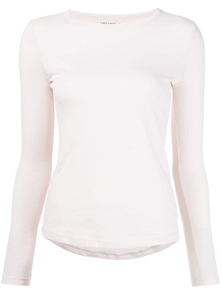 Organic By John Patrick Curved Hem T-shirt - Nude & Neutrals