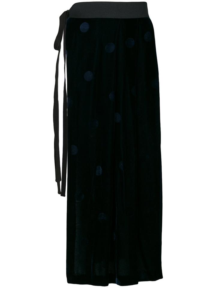 Comme Des Garçons Vintage Polka Dot Velveteen Apron Skirt -