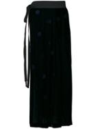 Comme Des Garçons Vintage Polka Dot Velveteen Apron Skirt -