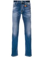 Manuel Ritz Faded Slim-fit Jeans - Blue