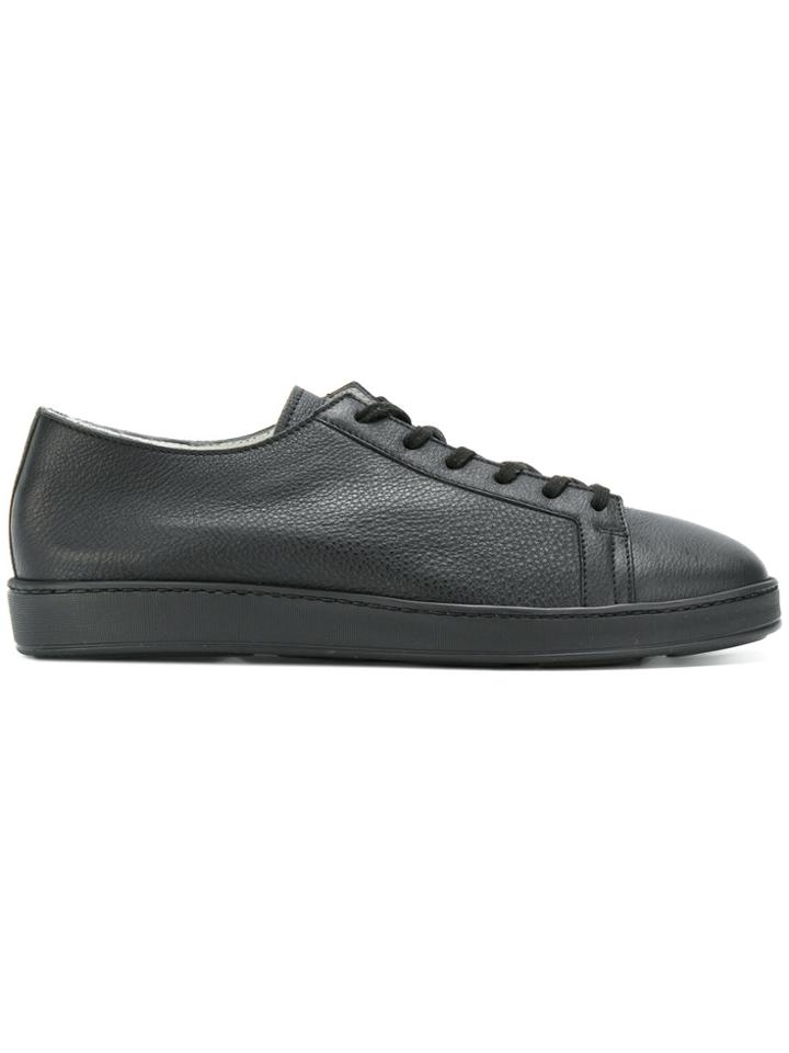 Santoni Classic Lace-up Sneakers - Black