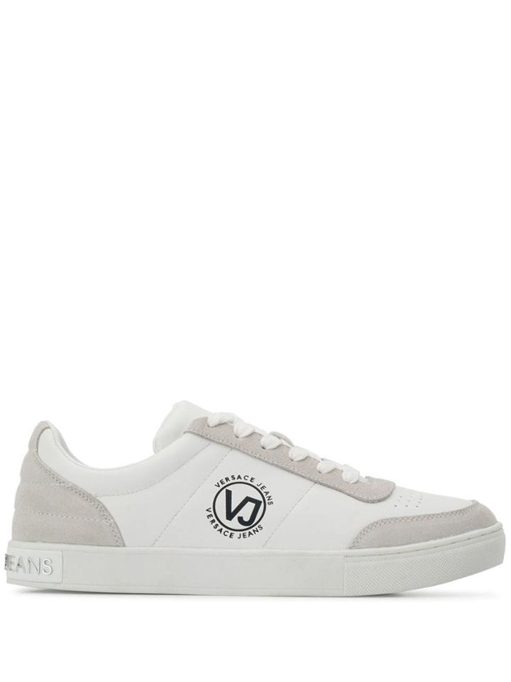 Versace Jeans Contrast Logo Sneakers - White