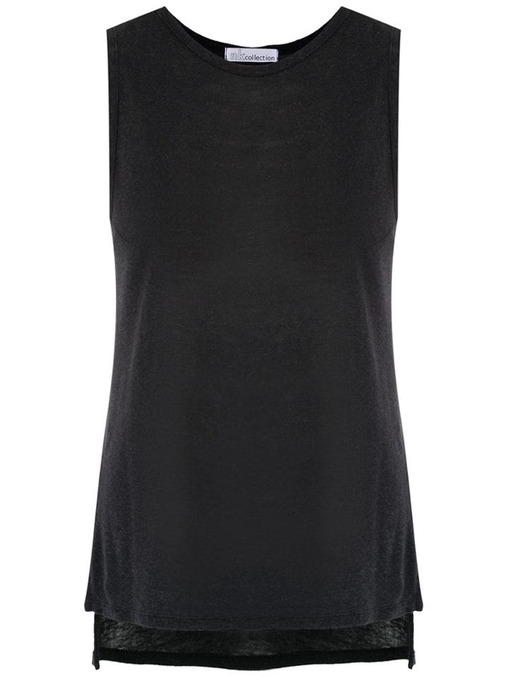 Nk Collection Printed Tank Top - Black