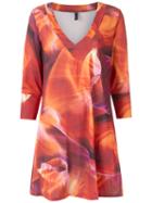 Lygia & Nanny - Printed Tunic - Women - Polyester - 40, Red, Polyester
