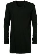 Julius Elongated Longsleeves T-shirt - Black