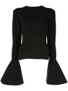Solace London Moritz Bell-cuff Sweater - Black