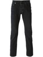 Saint Laurent Classic Washed Jeans, Men's, Size: 32, Black, Cotton/spandex/elastane