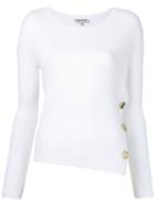 Each X Other - Button Detail Knitted Top - Women - Cotton/spandex/elastane - S, White, Cotton/spandex/elastane