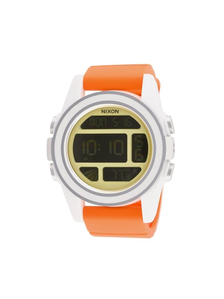 Nixon 'unit Sw' Watch, Men's, Yellow/orange