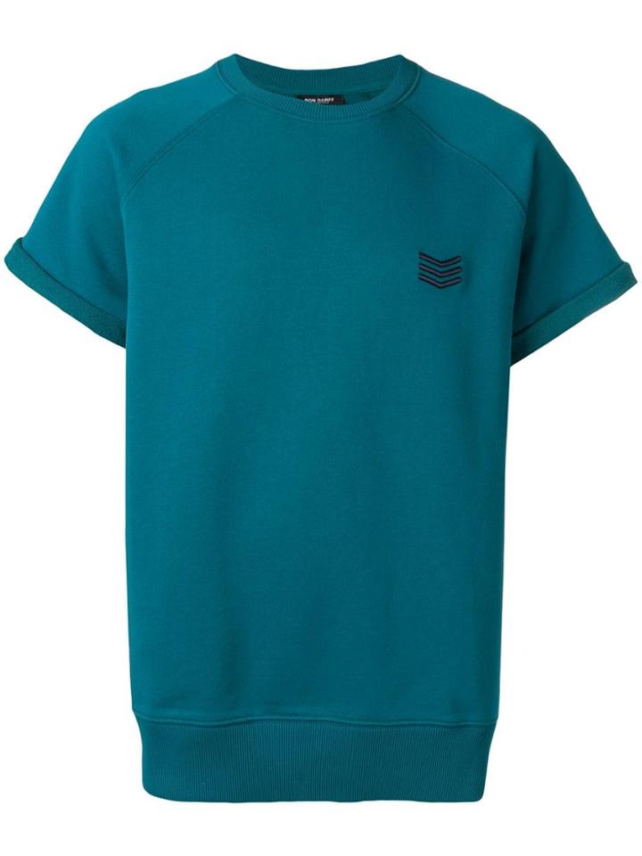 Ron Dorff Chevron Short Sleeve Sweatshirt - Green