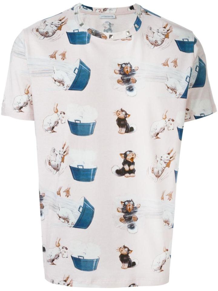 J.w.anderson Cat & Dog Print T-shirt