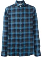 Missoni Checked Shirt, Men's, Size: 50, Blue, Cotton