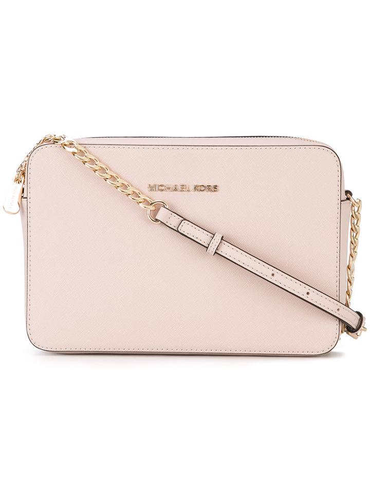 Michael Michael Kors - Jet Set Travel Crossbody Bag - Women - Leather - One Size, Pink/purple, Leather