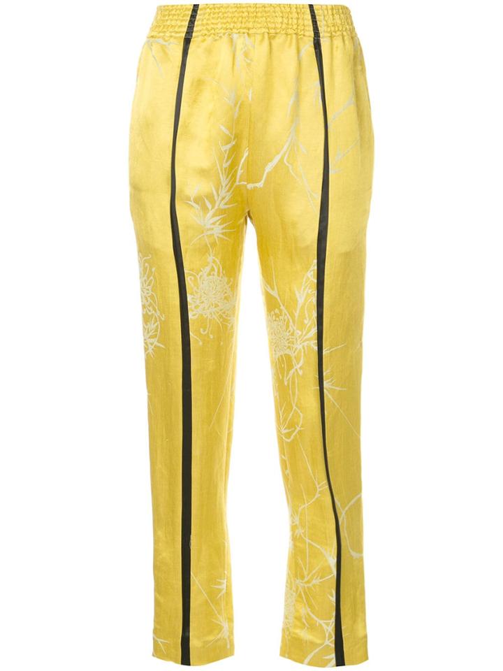Haider Ackermann 'dianthus' Cropped Trousers - Yellow & Orange