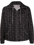 Mcm Repeat Logo Windbreaker - Black