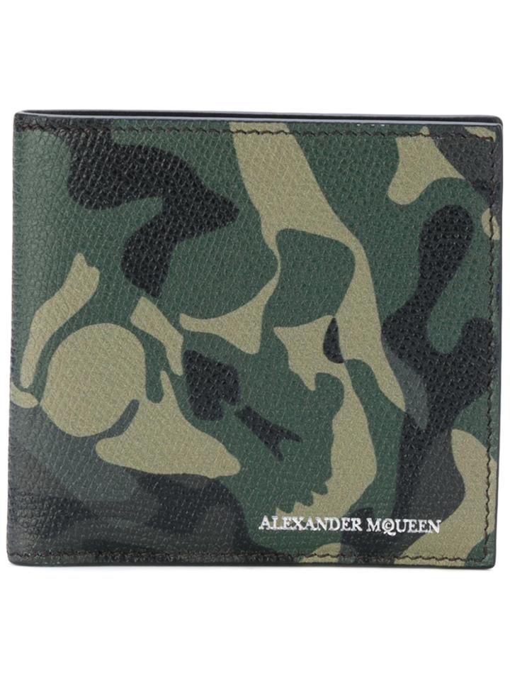 Alexander Mcqueen Camouflage Wallet - Green