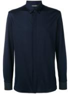 Neil Barrett Concealed Button Formal Shirt - Blue