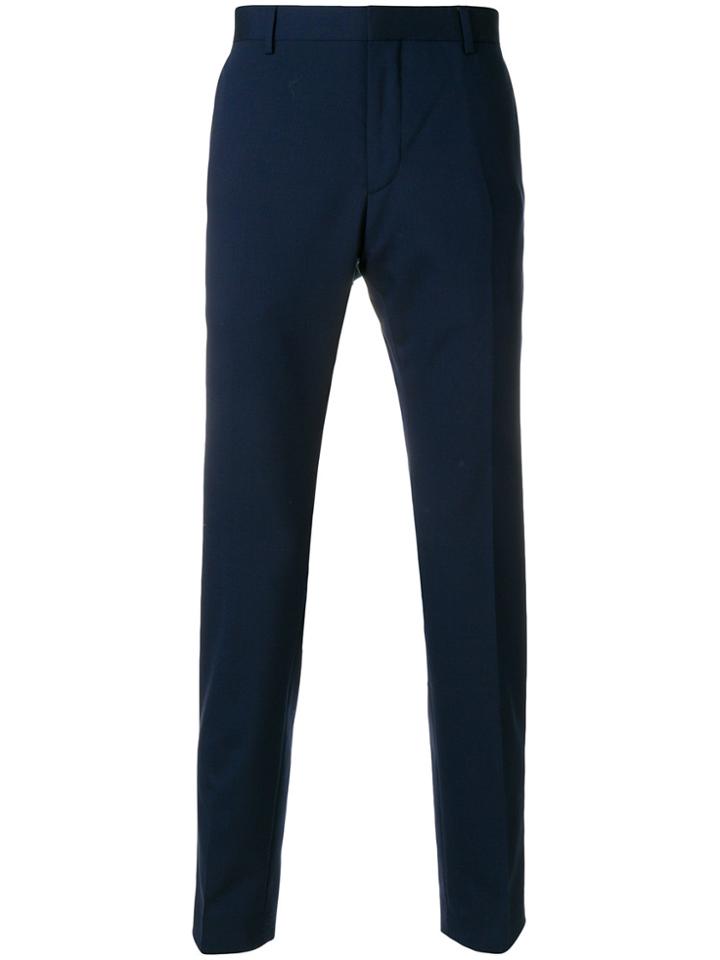 Calvin Klein Jeans Slim-fit Tailored Trousers - Blue