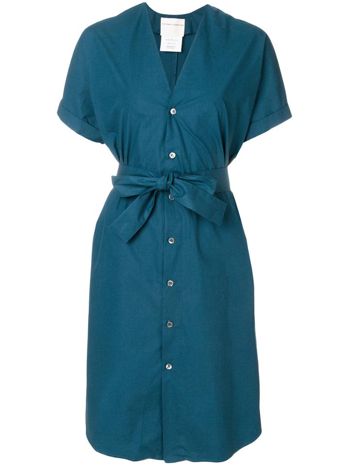 Stephan Schneider V-neck Shirt Dress - Blue