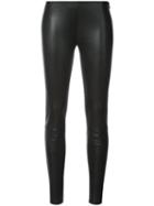 Jitrois - Skinny Pants - Women - Cotton/leather/synthetic Enamel - 36, Black, Cotton/leather/synthetic Enamel