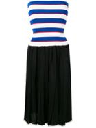 Sonia Rykiel Pleated Knit Skirt Dress - Black