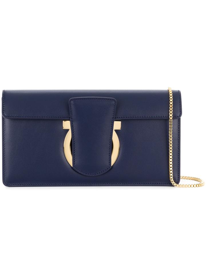 Salvatore Ferragamo Gancini Clutch - Blue