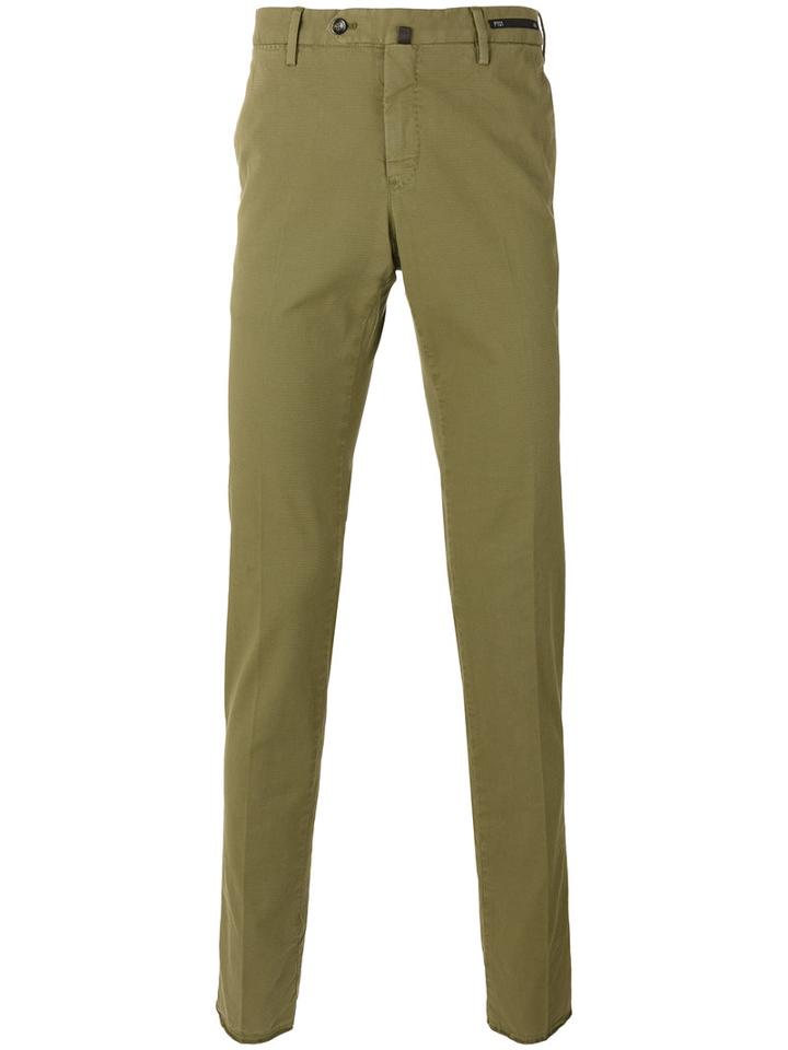 Pt01 Plain Chinos, Men's, Size: 54, Blue, Cotton/spandex/elastane