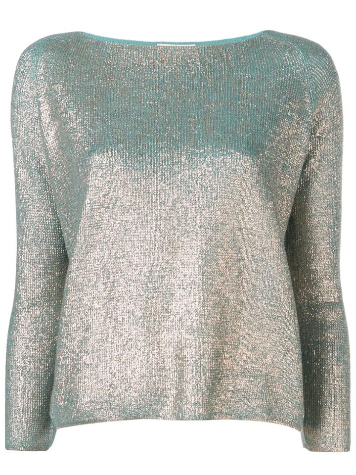 Forte Forte Shimmer Effect Jumper - Gold