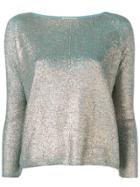 Forte Forte Shimmer Effect Jumper - Gold