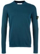 Stone Island - Logo Patch Sweatshirt - Men - Cotton - L, Blue, Cotton