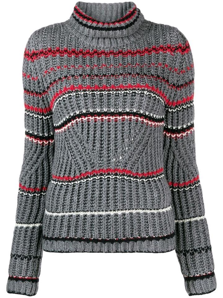 Ermanno Scervino Patterned Jumper - Grey