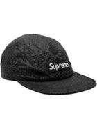 Supreme Geometric Ripstop Camp Cap - Black