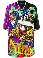 Dolce & Gabbana Comic Print Short-sleeve Shirt - Purple