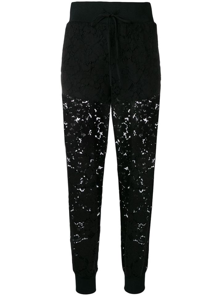 Twin-set Lace Track Pants - Black
