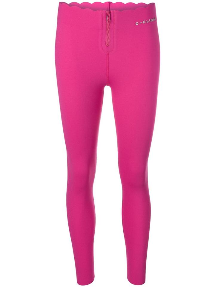 Pinko Scalloped Zip Leggings