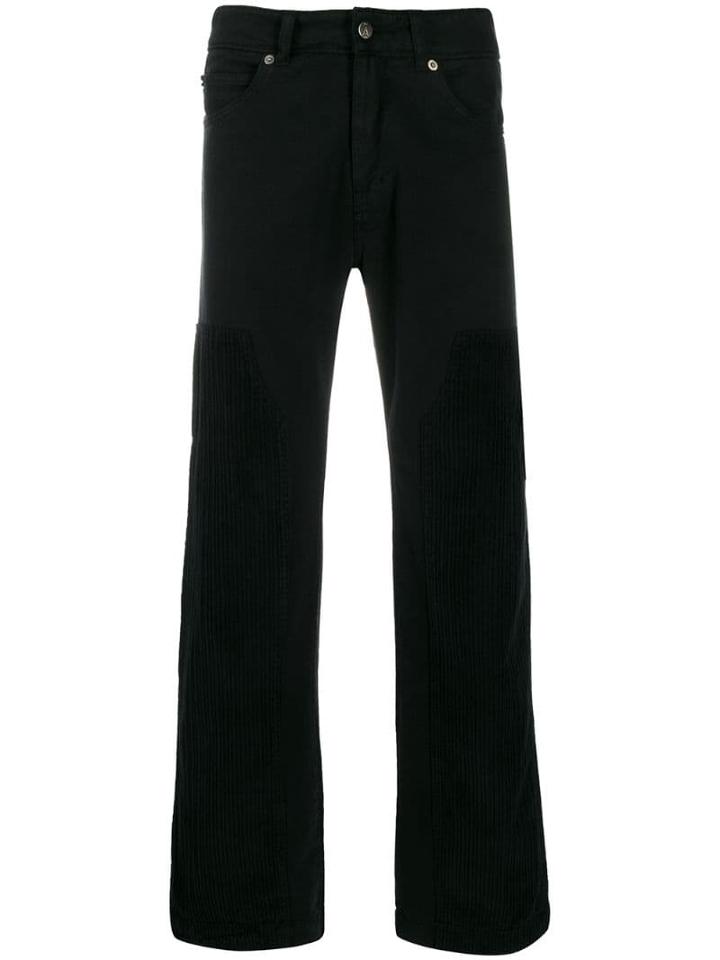 David Catalan Wide Leg Trousers - Black