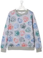 Kenzo Kids Teen Animal Print Sweatshirt - Grey
