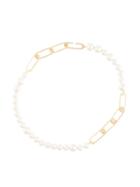 Tani By Minetani Chain And Pearl Necklace - White