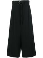 The Viridi-anne Cropped Trousers - Black