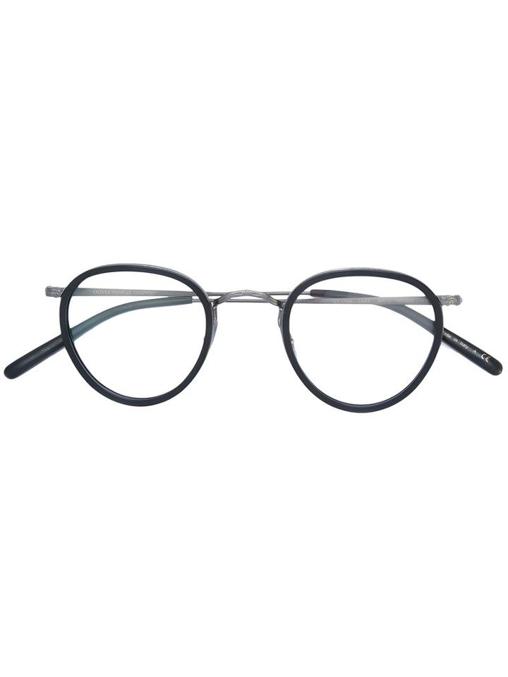 Oliver Peoples - Round Frame Glasses - Unisex - Acetate/metal (other) - 48, Black, Acetate/metal (other)