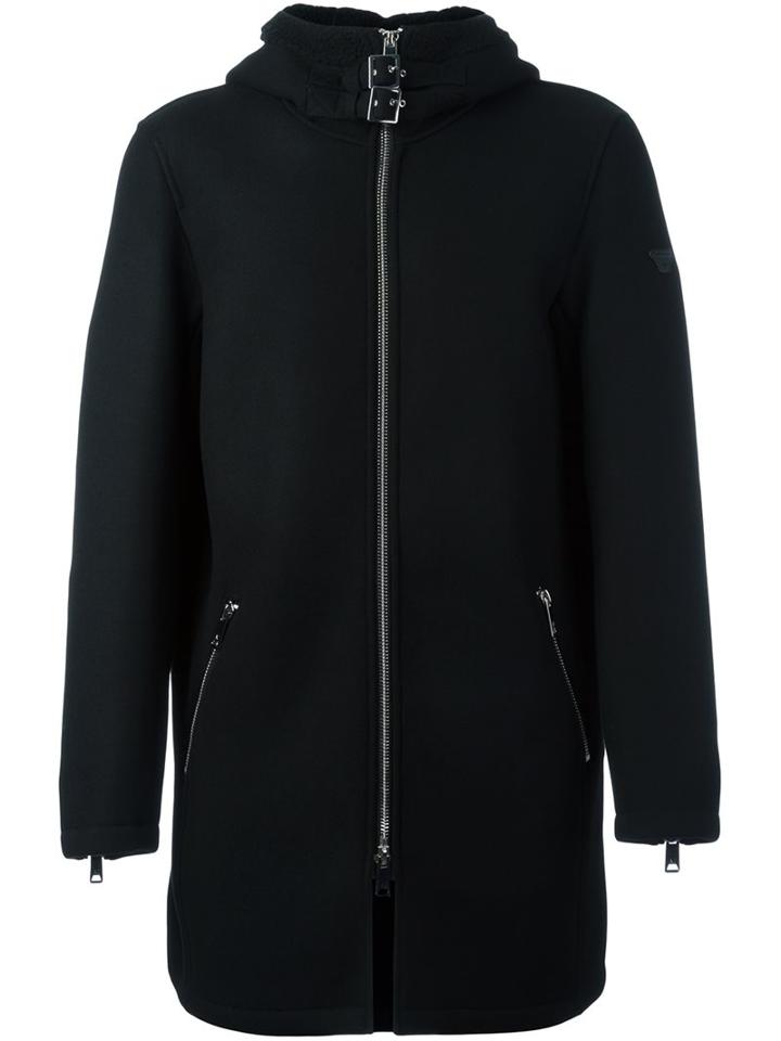 Armani Jeans Zipped Hooded Coat