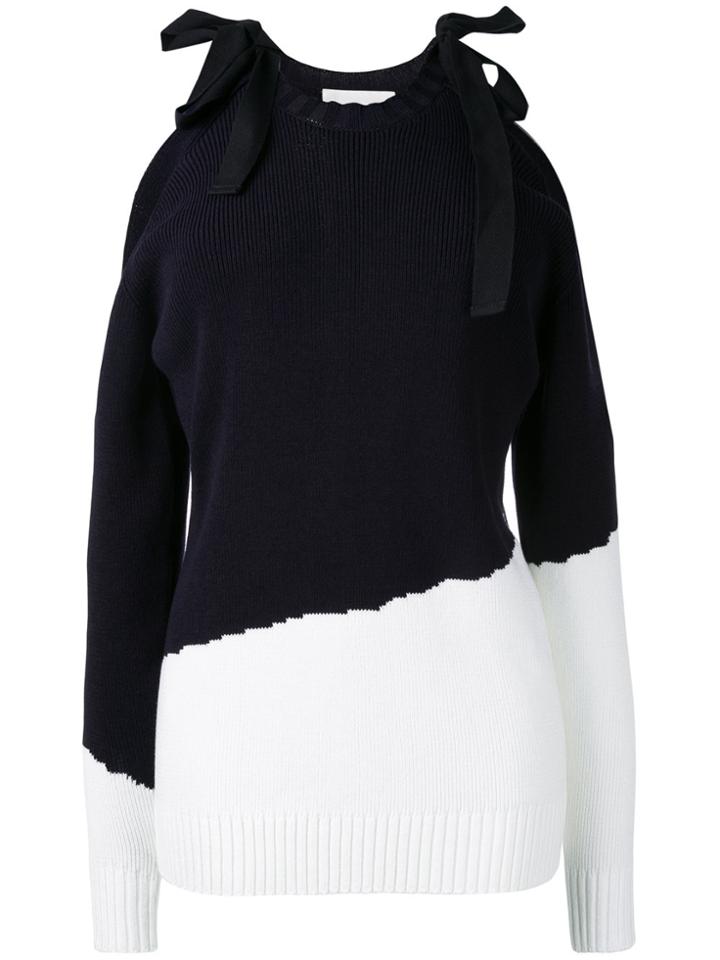 Monse Cut-off Shoulder Jumper - Blue