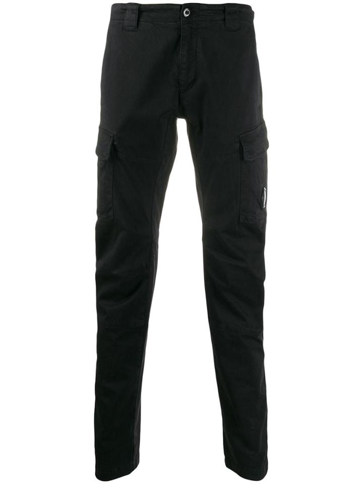 Cp Company Front Flap Pocket Trousers - Black