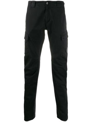 Cp Company Front Flap Pocket Trousers - Black
