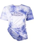 Paco Rabanne Tie-dye Asymmetric T-shirt - Purple