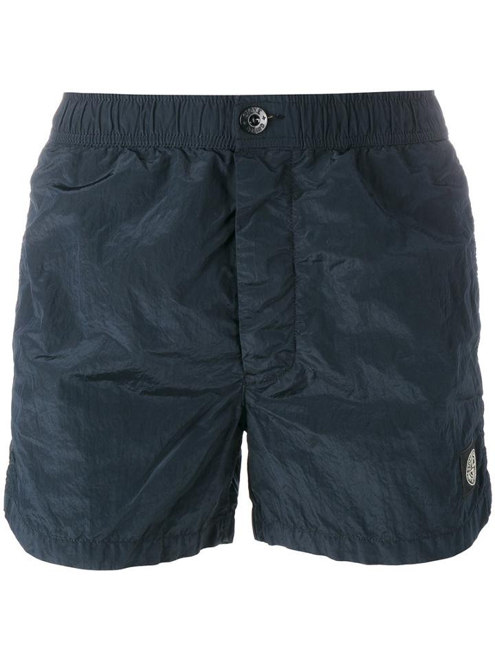 Stone Island Swimming Trunks, Men's, Size: Large, Blue, Polyamide