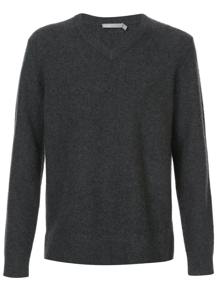 Vince V-neck Jumper - Grey