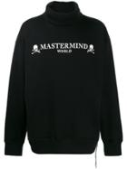 Mastermind World Oversized Logo Print Sweatshirt - Black
