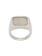 Maison Margiela Feather Signet Ring - Silver